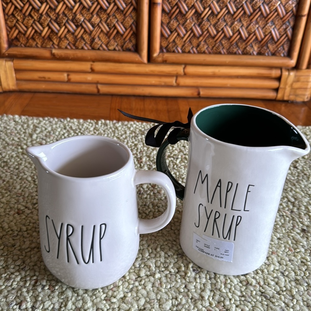 Rae Dunn BUNDLE Maple Syrup Pitchers